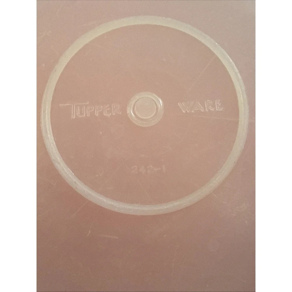 Tupperware Bowl With Pink Lid Slim Flat Style